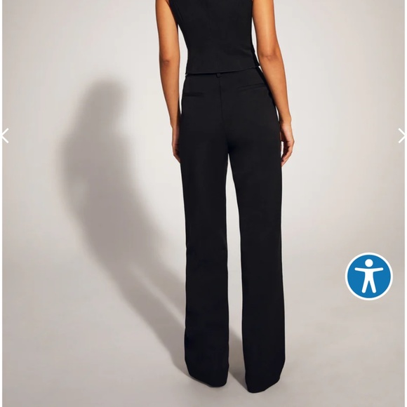 Favorite Daughter The Favorite Pant Black Size 18 Wide Leg Trouser Relaxed Fit - Picture 3 of 6